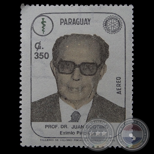 MÉDICOS DEL PARAGUAY - SELLO POSTAL PARAGUAYO AÑO 1991