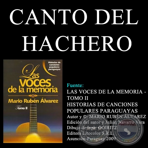 CANTO DEL HACHERO - Letra: HRIB CAMPOS CERVERA