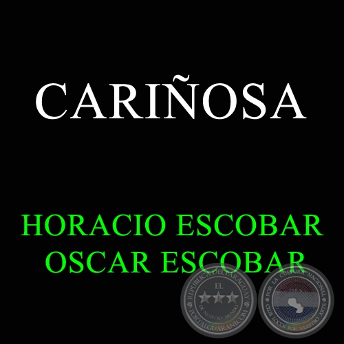 CARIOSA - OSCAR ESCOBAR