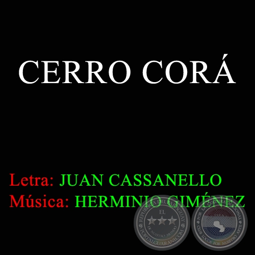 CERRO COR - Letra de JUAN CASSANELLO