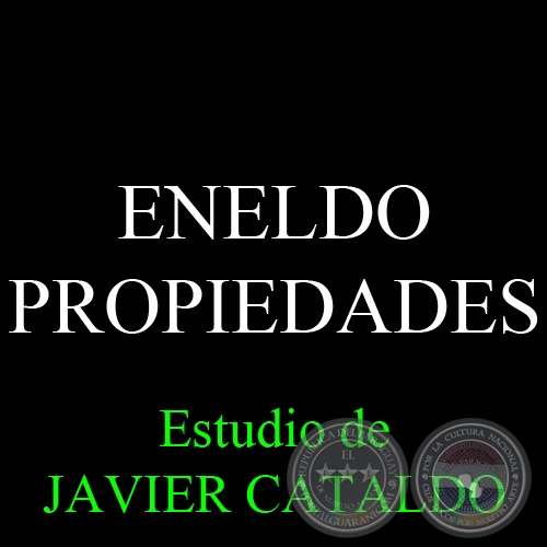 ENELDO - PROPIEDADES - Estudio de JAVIER CATALDO