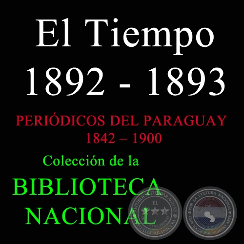 EL TIEMPO 1892 - 1893