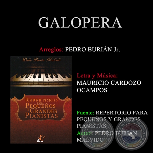  GALOPERA - Arreglos PEDRO BURIN MALVIDO