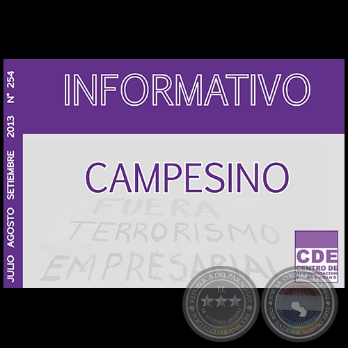 INFORMATIVO CAMPESINO 254 - JULIO AGOSTO SETIEMBRE 2013