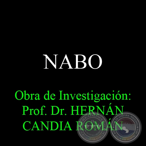 NABO - Obra de Investigacin: Prof. Dr. HERNN CANDIA ROMN