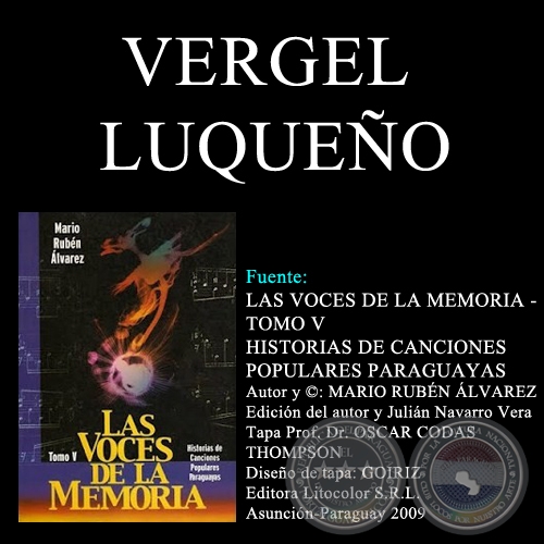 VERGEL LUQUEO - Letra: JUAN E. (ESTANISLAO) TORRES RUIZ DAZ