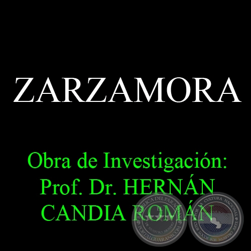 ZARZAMORA - Obra de Investigacin: Prof. Dr. HERNN CANDIA ROMN