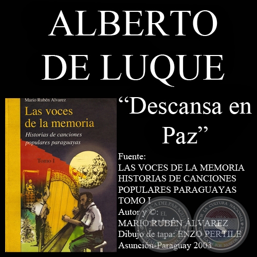 DESCANSA EN PAZ - Letra y msica de ALBERTO DE LUQUE