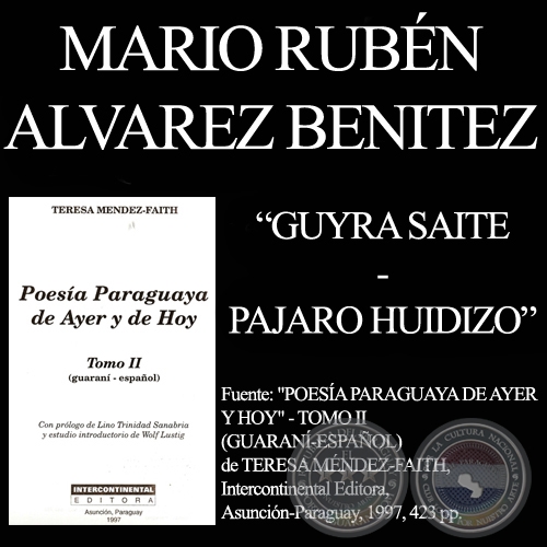 GUYRA SUITE - Poesa en guaran de  MARIO RUBN LVAREZ - Ao 1997