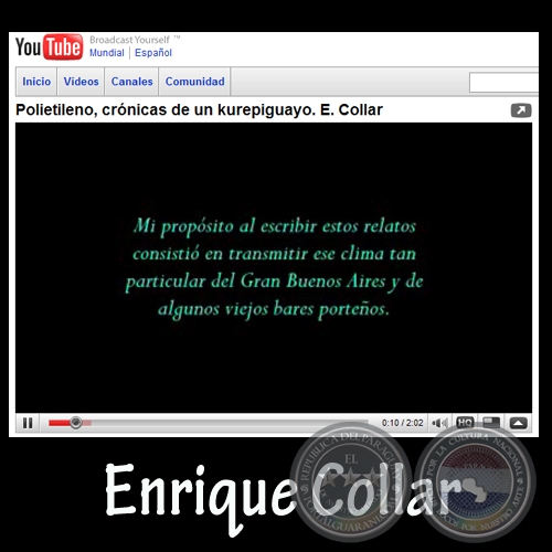 POLIETILENO (YouTube) - Por ENRIQUE COLLAR - Ao 2008