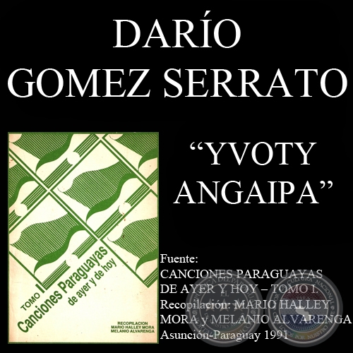 YVOTY ANGAIPA (Cancin de DARO GMEZ SERRATO)