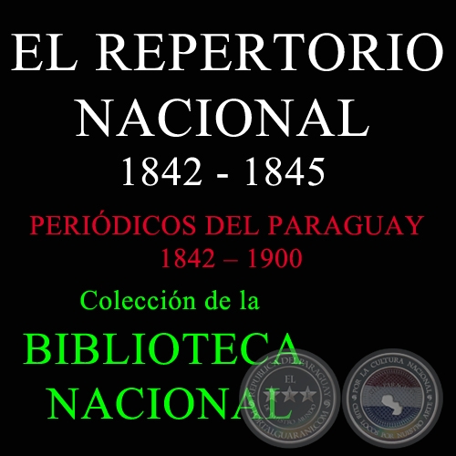 EL REPERTORIO NACIONAL 1842 - 1845