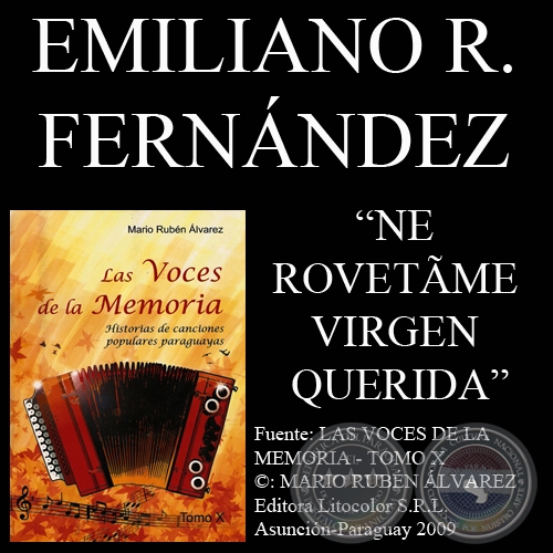 NE ROVETME VIRGEN QUERIDA - Letra: EMILIANO R. FERNNDEZ