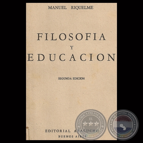 FILOSOFA Y EDUCACIN, 1956 - Por MANUEL RIQUELME