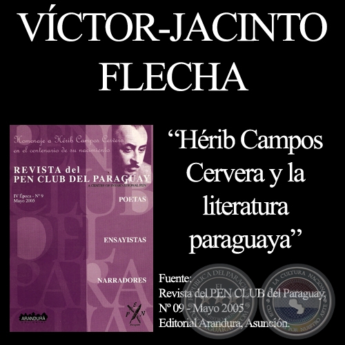 HRIB CAMPOS CERVERA Y LA LITERATURA PARAGUAYA - Ensayo de  VCTOR-JACINTO FLECHA