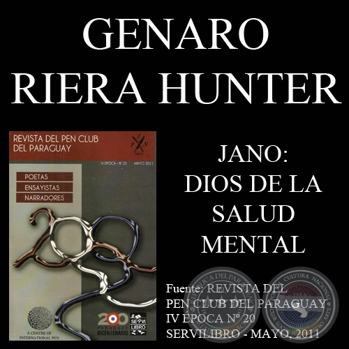 JANO: DIOS DE LA SALUD MENTAL - Ensayo de GENARO RIERA HUNTER - Mayo 2011