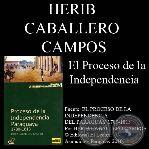 EL PROCESO DE LA INDEPENDENCIA PARAGUAYA (Obra de HERIB CABALLERO CAMPOS)