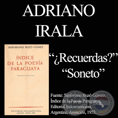 RECUERDAS? y SONETO (De POESAS DEL PARAGUAY - ARAM GRUPO EMPRESARIAL)