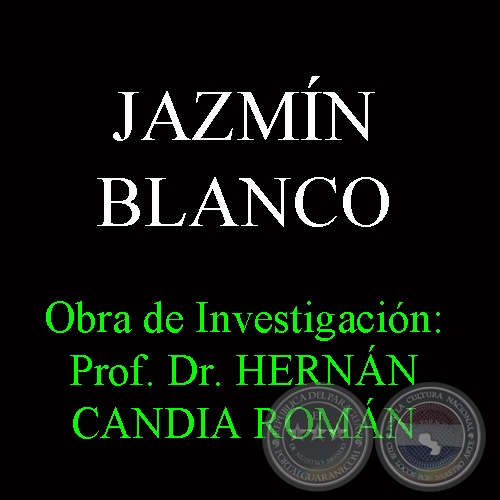 JAZMN BLANCO - Obra de Investigacin: Prof. Dr. HERNN CANDIA ROMN