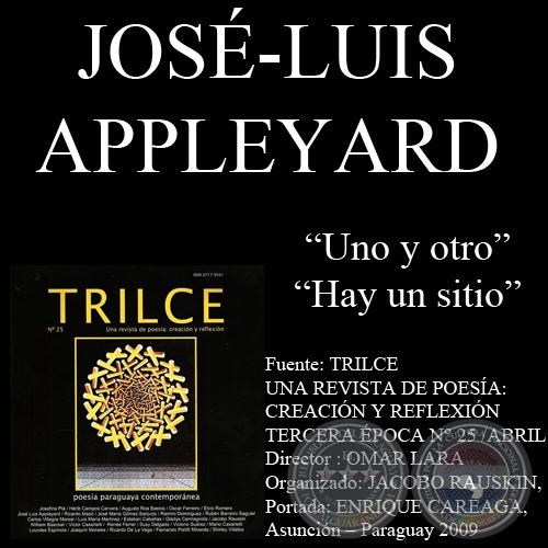 UNO Y OTRO y HAY UN SITIO - Poesas de JOS-LUIS APPLEYARD 