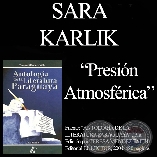 PRESIN ATMOSFRICA - Cuento de SARA KARLIK - Ao 2004