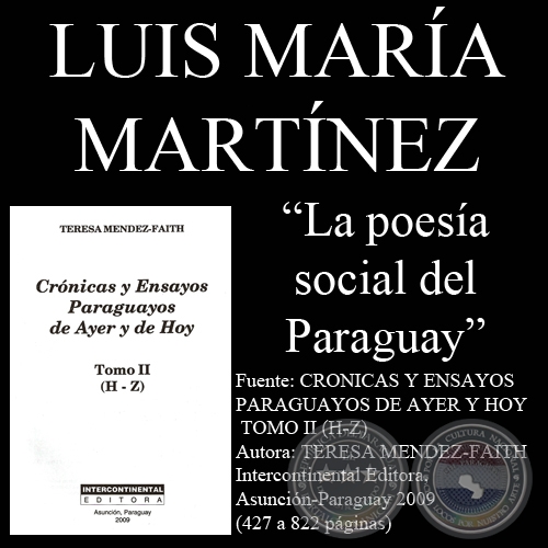 LA POESIA SOCIAL DEL PARAGUAY - Ensayo de LUIS MARA MARTNEZ