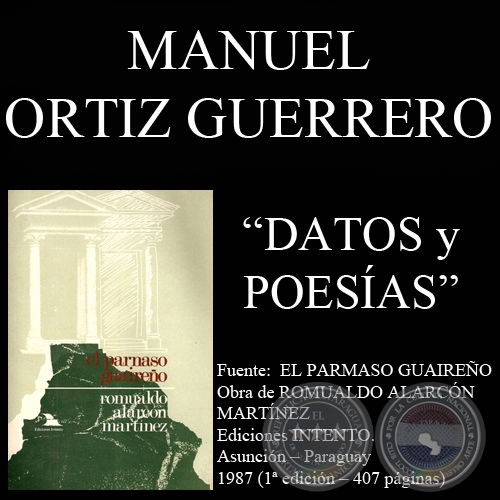 POESÍAS DE MANUEL ORTIZ GUERRERO (1899-1933)