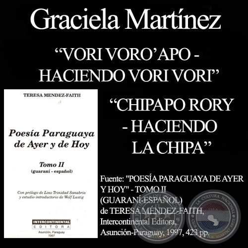 VORI VOROAPO y CHIPAPO RORY - POESAS de  GRACIELA MARTINEZ 