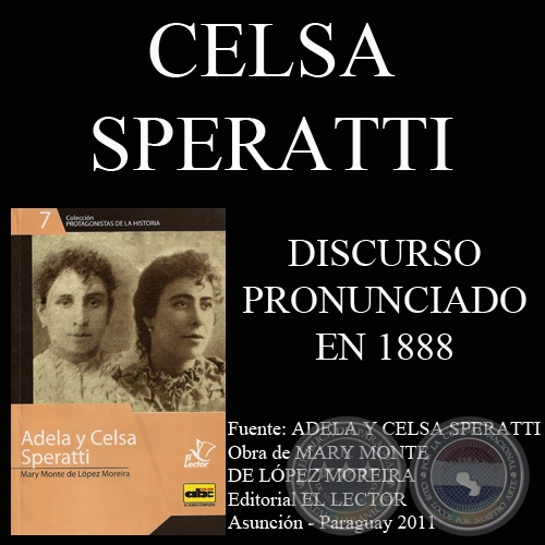 DISCURSO DE CELSA SPERATTI, 3 DE FEBRERO DE 1888.