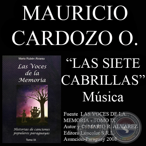 LAS SIETE CABRILLAS - Letra: FRANCISCO MARTN BARRIOS - Msica: MAURICIO CARDOZO OCAMPO