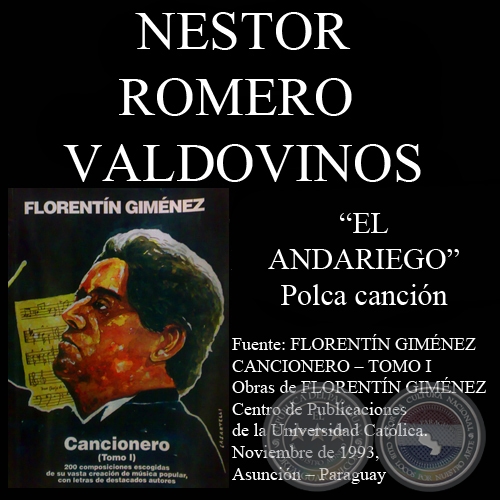 EL ANDARIEGO - Polca cancin, letra de NSTOR ROMERO VALDOVINOS