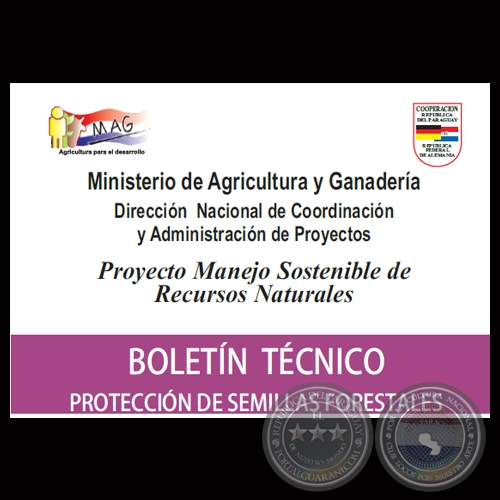 PROTECCIÓN DE SEMILLAS FORESTALES - MINISTERIO DE AGRICULTURA Y GANADERÍA