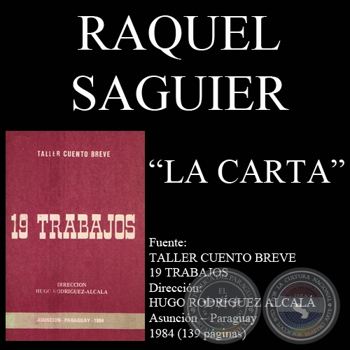 LA CARTA (Cuento de RAQUEL SAGUIER)