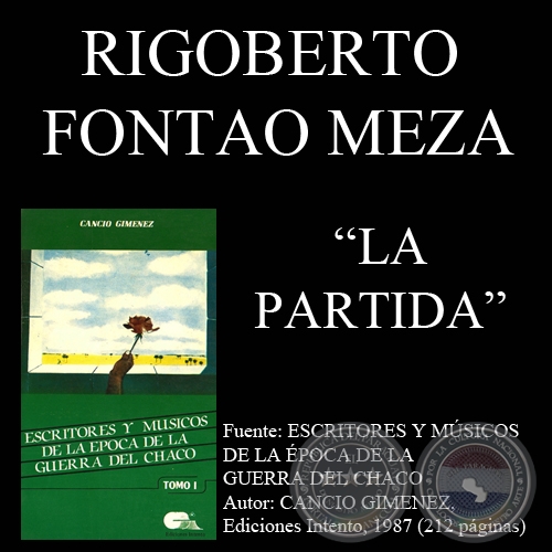 LA PARTIDA (Poesa de RIGOBERTO FONTAO MEZA)
