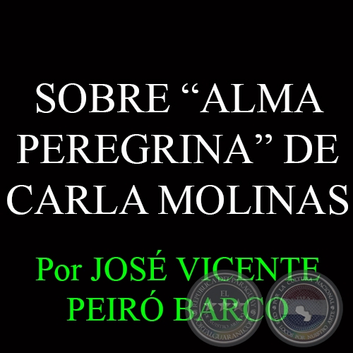 SOBRE ALMA PEREGRINA DE CARLA MOLINAS - Por JOS VICENTE PEIR BARCO - Diciembre 2014