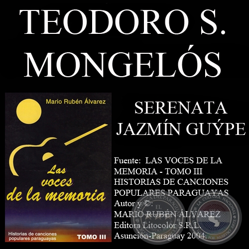 SERENATA JAZMN GUPE - Letra: TEODORO S. MONGELS - Msica: ANTONIO CARDOZO