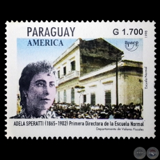 Imagen de ADELA SPERATTI - AMÉRICA 1998 – UPAEP / MUJERES DESTACADAS DEL PARAGUAY - SELLO POSTAL PARAGUAYO AÑO 1998