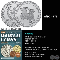 KM# 65 150 GUARANIES - AO 1973 - MONEDAS DE PARAGUAY