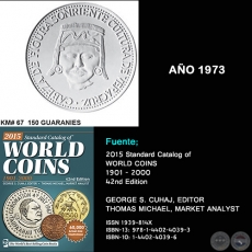 KM# 67 150 GUARANIES - AO 1973 - MONEDAS DE PARAGUAY