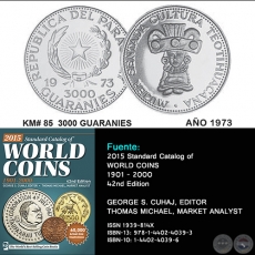 KM# 85 3000 GUARANIES - AO 1973 - MONEDAS DE PARAGUAY