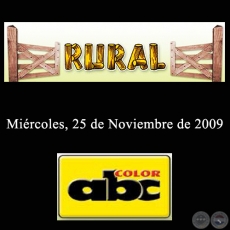 RURAL - 25 de Noviembre de 2009 - ABC COLOR