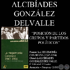 POSICIN DE LOS GRUPOS Y PARTIDOS POLTICOS EN 1947 (Obra de ALCIBADES GONZLEZ DELVALLE)