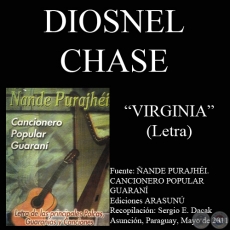 VIRGINIA - Letra:  DIOSNEL CHASE - Música: TEODORO S. MONGELÓS