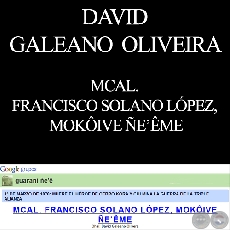 MCAL. FRANCISCO SOLANO LPEZ, MOKIVE E ME