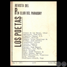 REVISTA DEL PEN CLUB DEL PARAGUAY - LOS POETAS, AÑO 1 – Nº 1, ASUNCIÓN, 1977