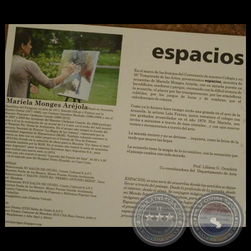 ESPACIOS - Acuarelas de MARIELA MONGES ARJOLA