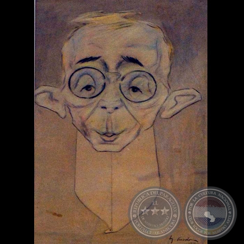 MINISTRO GERNIMO ZUBIZARRETA - Dibujo de Miguel Acevedo - Ao 1913