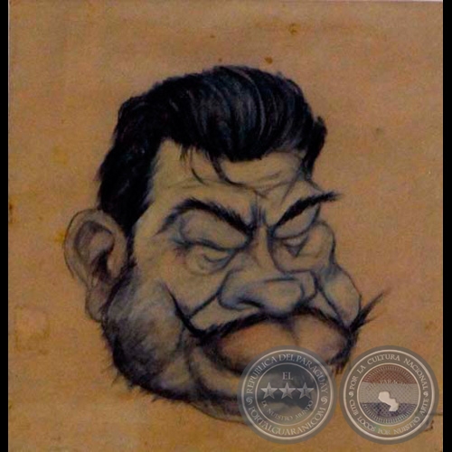 PRESIDENTE DE LA REPUBLICA DR. MANUEL FRANCO - Dibujo de Miguel Acevedo