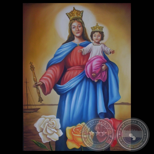 VIRGEN MARA Y EL NIO JESS - Obra de ARIUS ROMERO