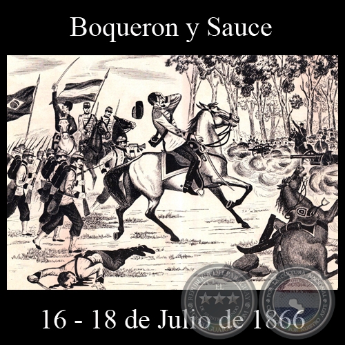 BOQUERON Y SAUCE - 16 - 18 DE JULIO DE 1866 - Dibujo de WALTER BONIFAZI